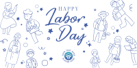 Labor Day  celebration Twitter Post