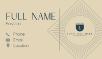 Golden Burst Business Card