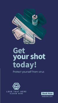 Get your shot today Instagram Story