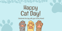 Cat Day Paws Twitter Post