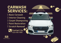 New Carwash Company Postcard