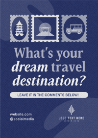 Quirky Travel Destination Poster