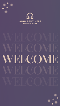 Gradient Sparkly Welcome Video