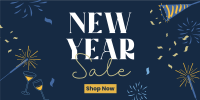 New Year Sparklers Sale Twitter Post