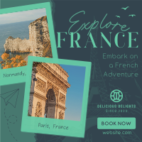 French Adventure Instagram Post Design