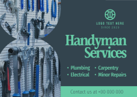 Handyman Service Postcard Design