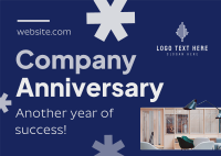 Minimalist Company Anniversary Postcard