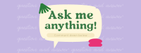 Interactive Question and Answer Facebook Cover Image Preview