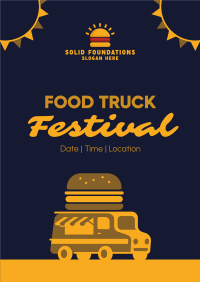 Festive Food Truck Poster