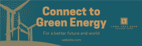 Green Energy Silhouette Twitter Header Image Preview