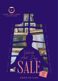 World Art Day Sale Poster