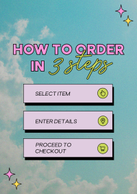 Clouds Order 3 Steps Flyer