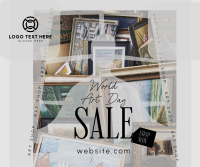 World Art Day Sale Facebook Post