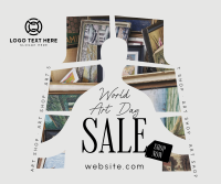 World Art Day Sale Facebook Post