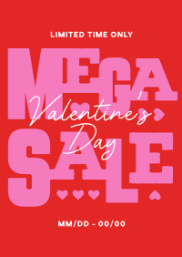 Valentine's Mega Sale Poster