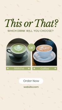 Coffee or Matcha Facebook Story