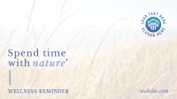 Elegant Wellness Reminder Facebook Event Cover