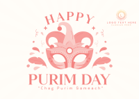 Purim Celebration Event Postcard