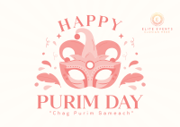 Purim Celebration Event Postcard Image Preview