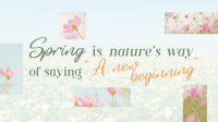 Spring Quote Facebook Event Cover