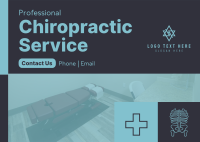 Modern Chiropractic Treatment Postcard