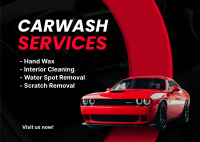 Carwash Offers Postcard