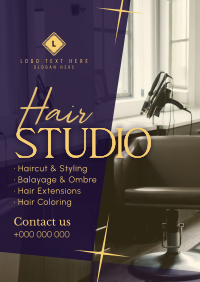 Elegant Hair Salon Poster