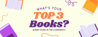 Top 3 Fave Books Facebook Cover Design