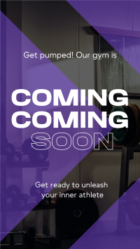 Fitness Gym Opening Soon Facebook Story