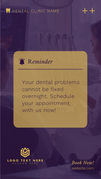 Dental Appointment Reminder Instagram Story