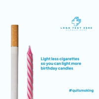 Less Cigarettes Instagram Post Design
