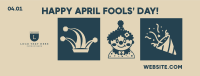 Tiled April Fools Facebook Cover Design