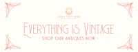 Retro Antique Store Facebook Cover Design