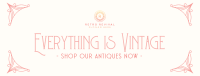 Retro Antique Store Facebook Cover Image Preview