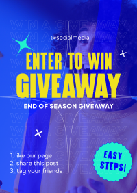 Enter Giveaway Flyer Design