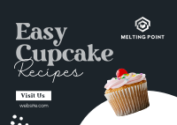 Easy Cupcake Recipes Postcard