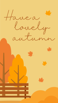 Autumn Greetings Facebook Story Design