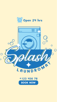 Splash Laundromat Instagram Story