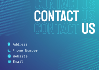 Smooth Corporate Contact Us Postcard