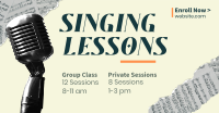 Singing Lessons Facebook Ad