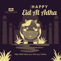 Eid Al Adha Cow Instagram Post Design