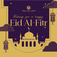 Mosque Eid Al Fitr Instagram Post Design