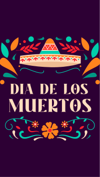 Dia De Muertos Greeting Facebook Story