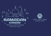 Ramadan Outlines Postcard