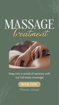 Massage Treatment Wellness Facebook Story