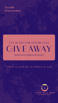 Elegant Sleek Giveaway Facebook Story