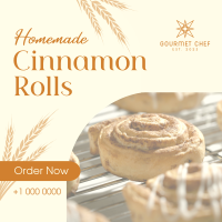 Homemade Cinnamon Rolls Instagram Post Image Preview