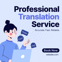 Professional Translation Service Instagram Post Image Preview