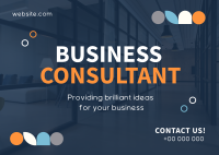 Business Consulting  Postcard example 3