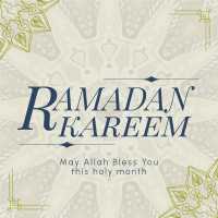 Psychedelic Ramadan Kareem Linkedin Post